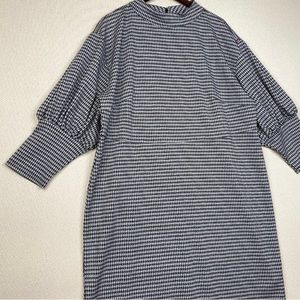 Eloquii Houndstooth Puff Sleeve Dress